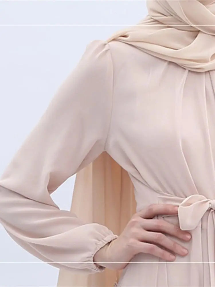 Ramadan Chiffon Abaya Damen Dubai Islamic Prayer Clothes Women Muslim Modest Dress Kebaya Kaftan Robe Vestidos Musulmanes Femme.