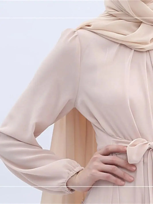 Ramadan Chiffon Abaya Damen Dubai Islamic Prayer Clothes Women Muslim Modest Dress Kebaya Kaftan Robe Vestidos Musulmanes Femme.