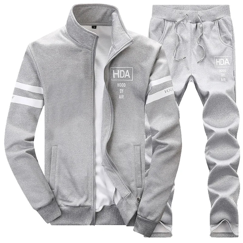 Men Sportwear Sets Fashion Autumn Spring Sporting Suit Sweatshirt +Sweatpants Mens Clothing 2 Pieces Sets Slim Tracksuit hoodies.