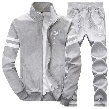 Men Sportwear Sets Fashion Autumn Spring Sporting Suit Sweatshirt +Sweatpants Mens Clothing 2 Pieces Sets Slim Tracksuit hoodies.