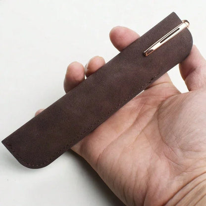 Leder Einzelner Füllfederhalteretui Stifthülle Beutel Kugelschreiber Bleistift Schutzhülle Halter für Männer Frauen Büro Business Geschenk.