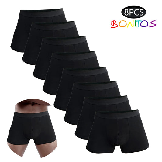 8 stücke boxer unterwäsche für mann baumwolle männer unterhosen sexy Herren höschen atmungsaktive boxershorts männer mode badehose