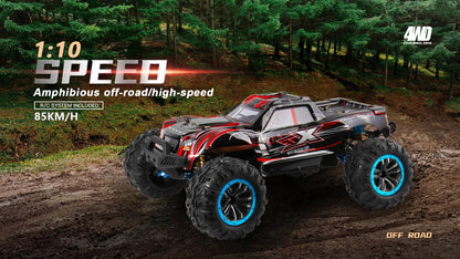 WLtoys  F21A 1:10 80KM/H RC Car 4WD 2.4G Metal Undercarriage Brushless Motor Remote Control High Speed Drift Monster Truck Toy.