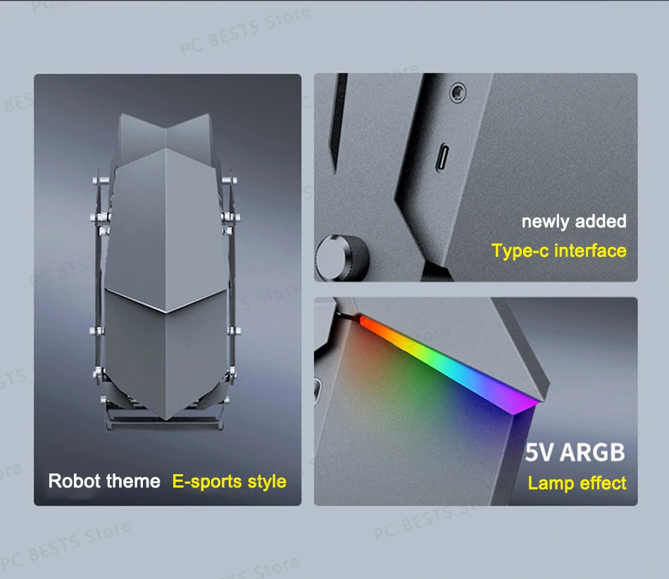 Jonsbo MOD3 MINI E-sports Case MATX/ITX Computer Game Chassis 5V ARGB Lamp Effect ATX PSII Power Support Special-shaped Chassis.