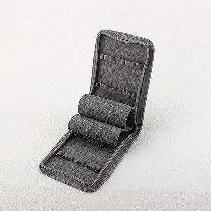 10/24/48 Slots Fountain Pen Case Pencil Case Pouch Bag Canvas Case Black, Gray.