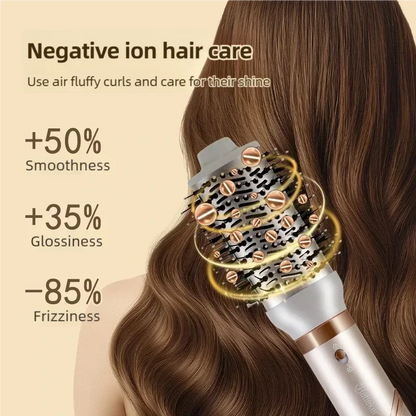 Tinsol 5in1 Multi-function hair dryer curling iron portable foldable hair dryer negative ion hair care curling iron styling set