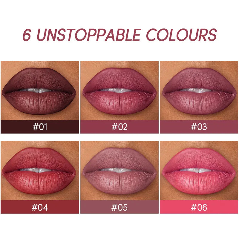 2 In 1 Lipstick Lip Liner Set 24 Hours Water Resistant Lipsticks Matte Lip Pencil Cosmetic Korean makeup Lip Gloss Tint Stain.
