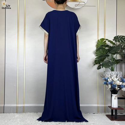 Neue Sommer-Kaftan-Abaya 2023, afrikanische Kleider für Frauen, traditionelle Kleidung, Islam-Gebetskleidung, Türkei, muslimische lose Robe, Ramadan.