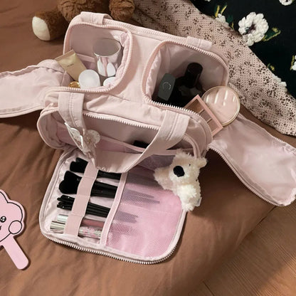 New Women's Cosmetic Bag Portable Storage Bag Large Capacity Luxury Makeup Bag Travel Organizer Essentials Toiletry Bags.