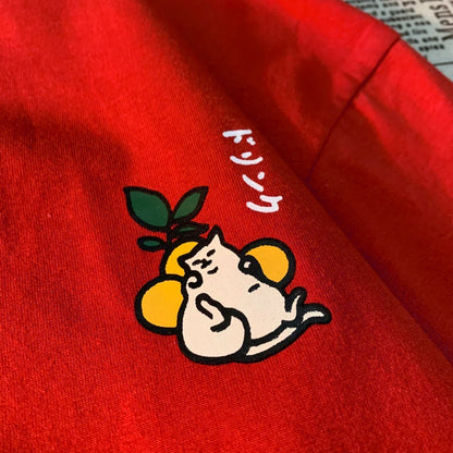 Cute Japanese Cat Print Oversized T-shirt Women Men Short Sleeve Loose Casual Tee Shirt Streetwear Tops Cotton Harajuku Clothing.