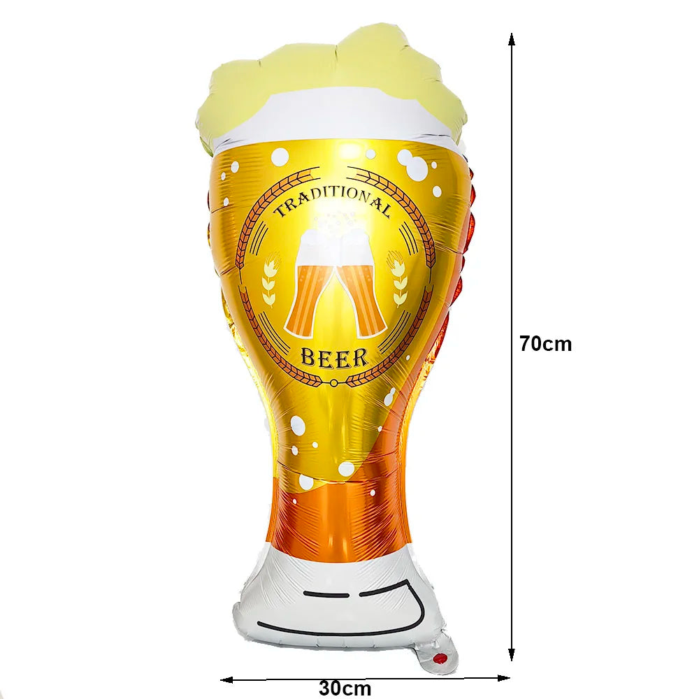 Oktoberfest Party Dekorationen Bier Banner Ballon 40. Kuchen Topper Anzahl Ballon für Deutsches Bier Geburtstag Party Supplies Gefälligkeiten.