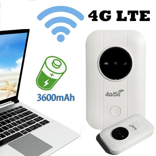 150Mbps 4G LTE Wireless Router Portable WiFi Hotspot 3600mAh Wide Coverage 4G Sim Card Pocket WiFi Router Wireless Modem.