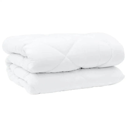 Cozy White Microfiber Blanket and Comforter Set 240x260cm Perfect for All Seasons.