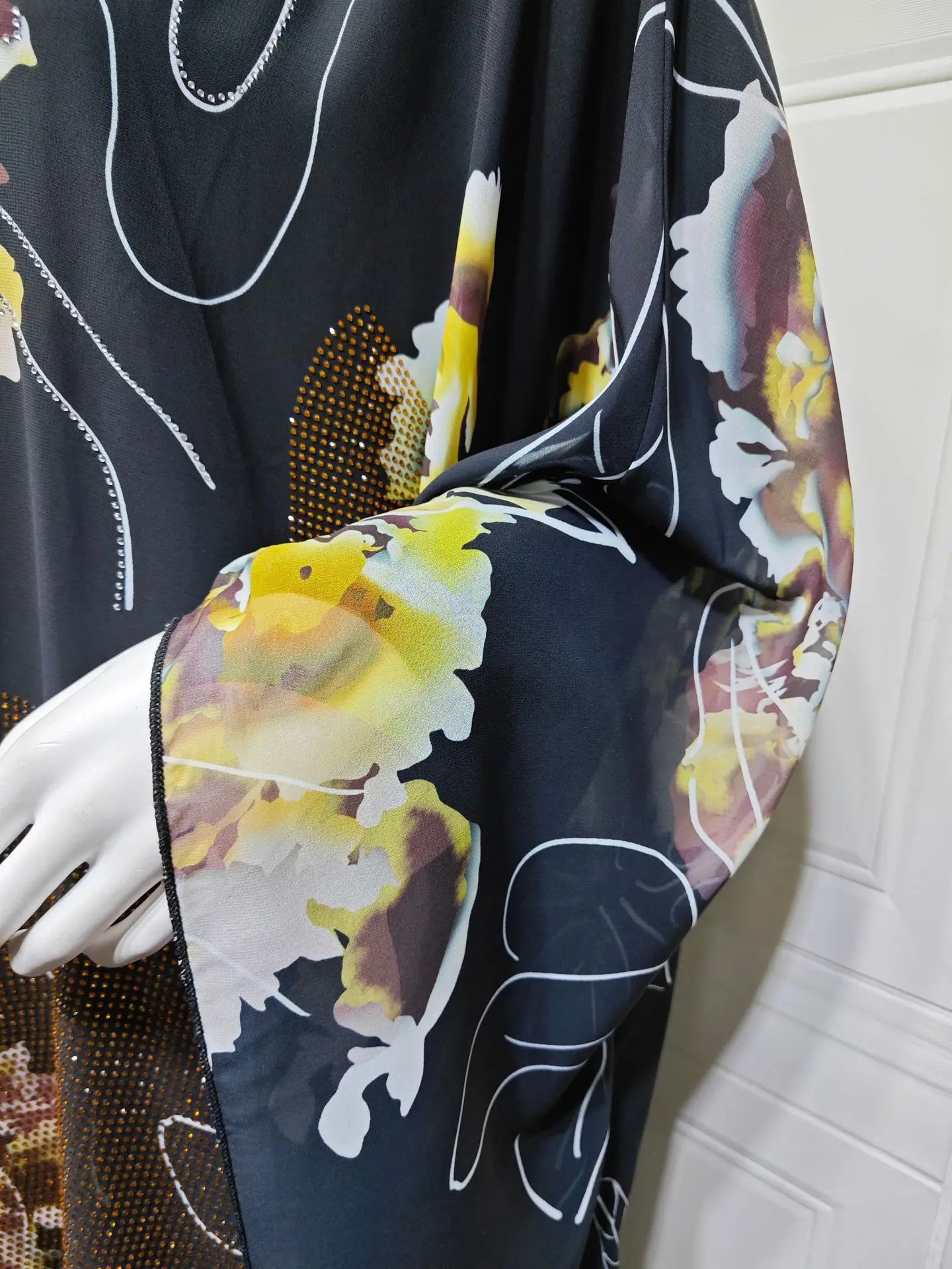 Muslimischen Kleid für Frauen Chiffon Diamant Party Abaya Kleider Arabischen Lange Robe Marokko Dubai Kaftan Vestidos Jalabiya Ramadan Eid.