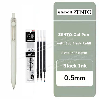 Uniball ZENTO Standard 0,38/0,5 mm Gelschreiber, wasserbasierte, glatte Schreibroller, passend für verschiedene Anlässe, Schreibwaren