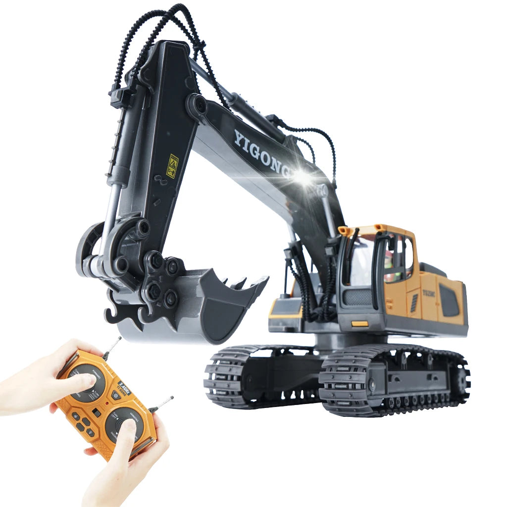 RC Excavator 1:20 Remote Control Truck 2.4G RC Crawler Engineering Vehicle Truck Radio Control Children's Day Christmas Gifts.