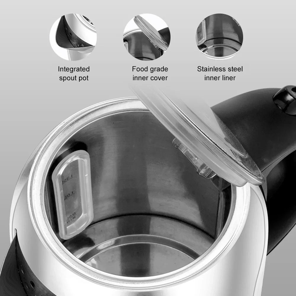 1850-2200W Electric Kettle 1.7L Electric Water Boiler Stainless Steel Electric Boiler Home Kettle Auto-off overheat protection.