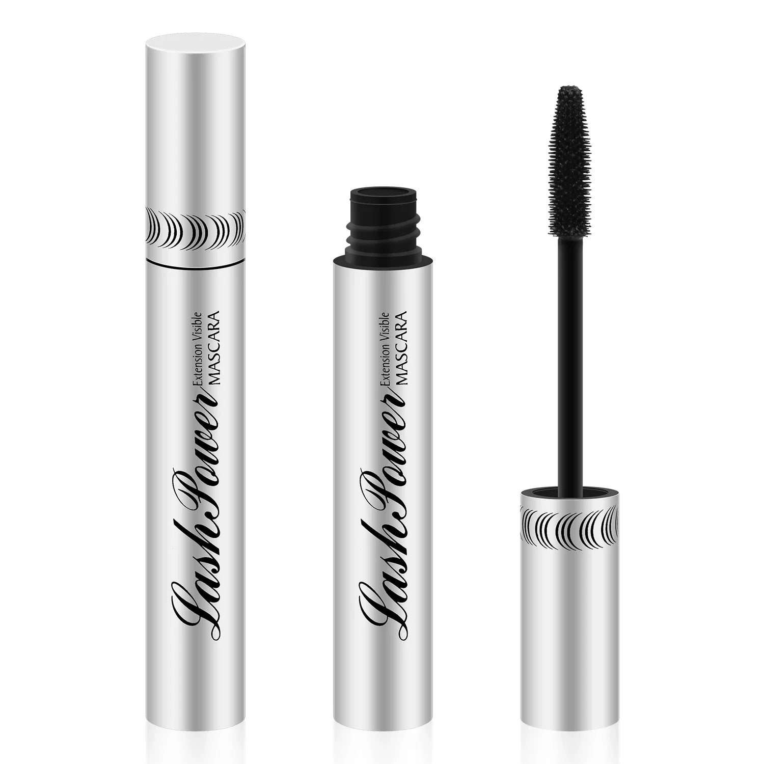 Silk Fiber Black Mascara Makeup Waterproof Lasting Lengthens Eyelashes Extension Non-smudge Anti-sweat Mascara Makeup Cosmetics.