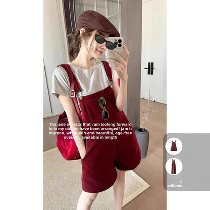 MeiYang Jamsuit Adjustable Shoulder Strap Jumpsuit Long/Short Pants Youthful Spunky One-Piece Overalls Chinese Brand Women's Clo.