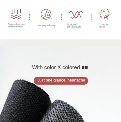 10 Pairs Men's Breathable Mesh Summer Short Socks, Sports Versatile Cotton Socks at Discount Price Sports and Casual Wear.