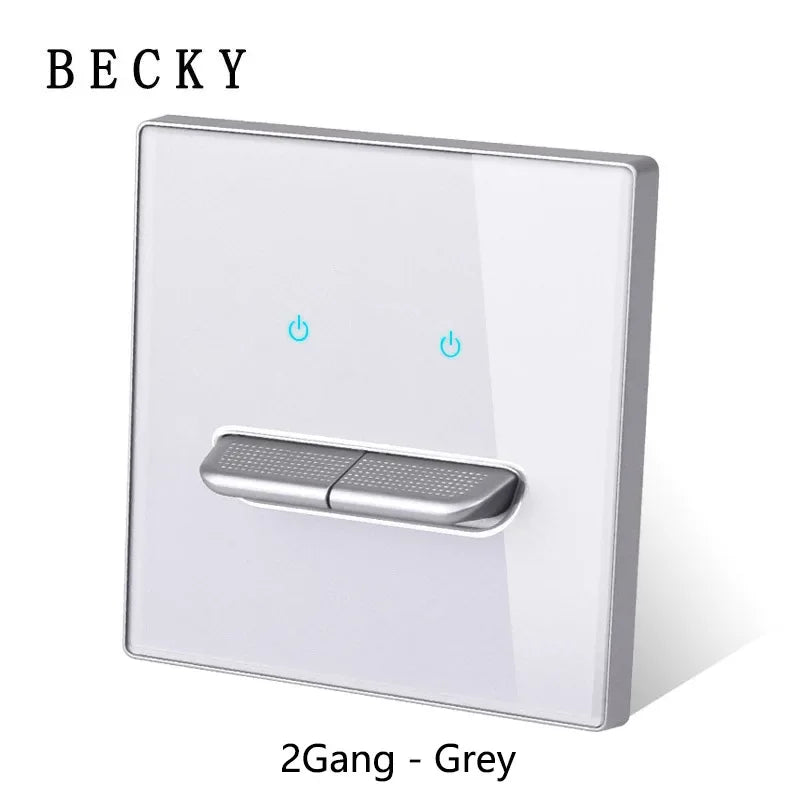 Glasscheibe Wand schalter LED europäische 16a Steckdose Retro Kippschalter eu uk Standard 2-Wege-Buchse 1-4gang USB Home Dekoration