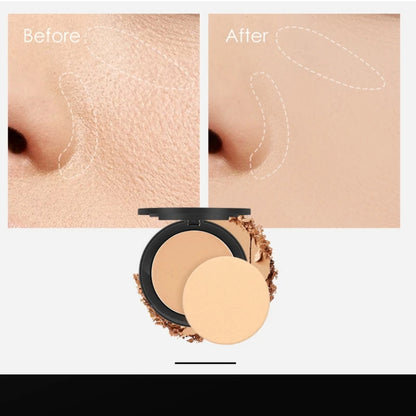 FOCALLURE 3 Colors Make Up Face Powder Brighten Oil-control Nude Makeup Pressed Powder Foundation Makeup Base Cosmetics.