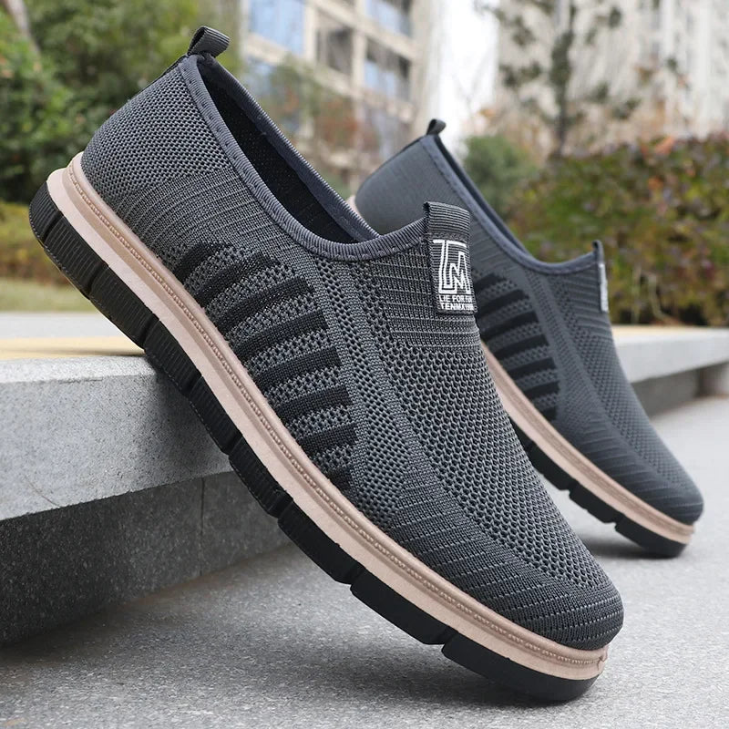 Men's Casual Sneakers Spring Summer Breathable Mesh Lightweight Soft Sole Antimicrobial Free Shipping Shoes.