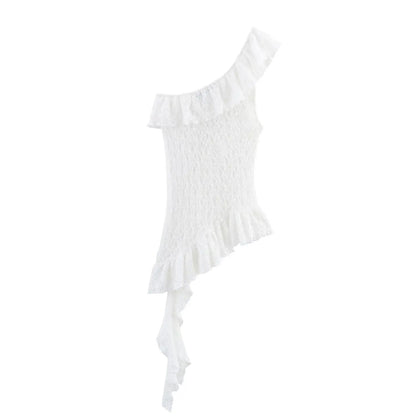 Tossy Fashion Summer Lace Long Skirt Women See-Through Slim High Waist Hollow Out Patchwork Elegant Commute Female Maxi Skirt.