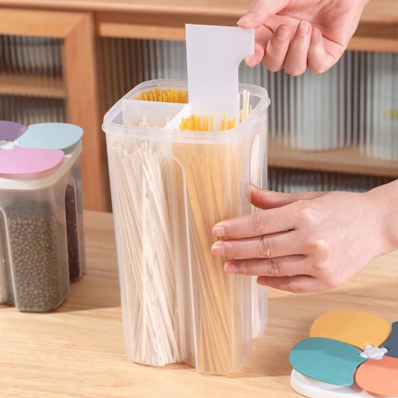 Kitchen Storage Box Food Storage Containers Plastic Grain Storage Tank Sealed Moisture Proof with Lid Container Kitchen Items.