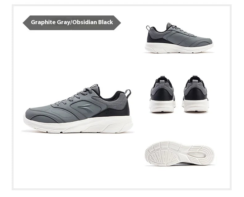 361 Degrees Men Running Shoes Lightweight Cushioning Leather Waterproof Casual Rebound Jogging Non-Slip Sneakers male 672432227