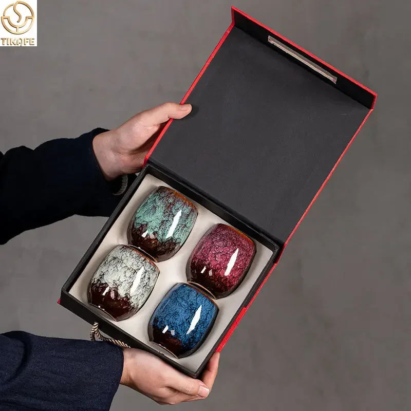 175ML Ceramic Coffee Mugs Teacup Porcelain Expresso Cup Home Creative Tea Cup Set Box Package керамические бокалы.