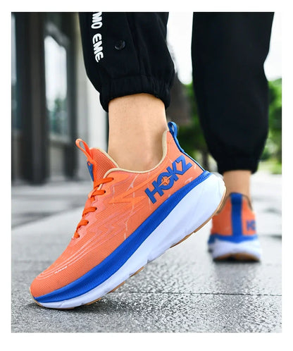 Men's Running Shoes Cushioning Outdoor Non-Slip Jogging Breathable Trainer Race Sneakers Luxury shoes Mesh Couple Off-road Shoes