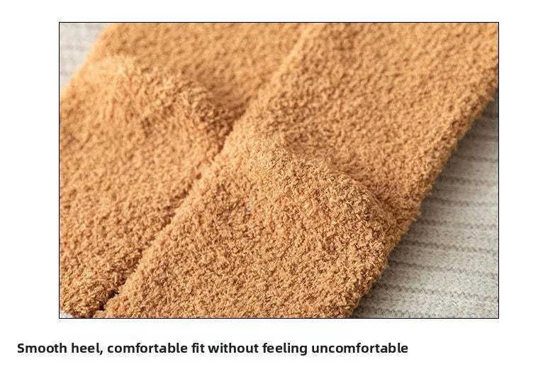 Women Socks Winter Warm Fluffy Socks Cute Animal Claw Cat Paw Footprint Fuzzy Socks Thicken Coral Fleece Home Floor Sleep Socks.