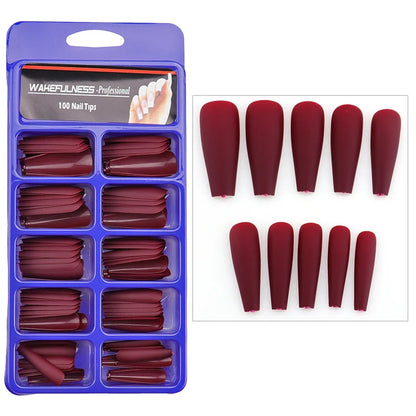 Long Matte Nails Beauty Nails Cute Stiletto Nails Long Pointy 100pcs/Box  Matte Black Stiletto Nails - Full Set  Edgy Black N.