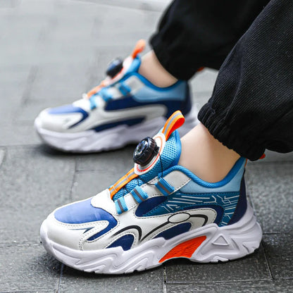 Design Boy Shoes Children Sneaker Size 28-39 Fashion Autumn New Kids Daily Walking Tennis Shoes Sports PU Leather Boy Sneaker.