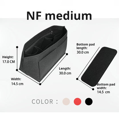 Purse Organizer Insert for Handbags, Felt Bag Organizer for Tote & Purse, Tote Bag Organizer Insert, for lv neverfull