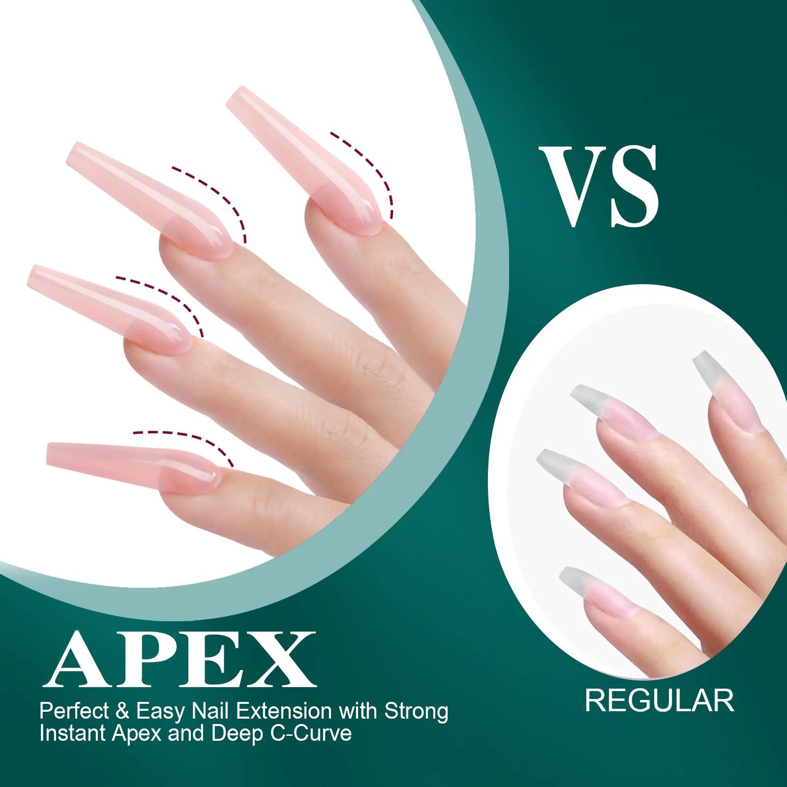 16 Sizes Curved Arch Soft Gel False Nail Tips Full Cover Press on Almond Capsules French Coffin Artificial Fake Nails Extension.