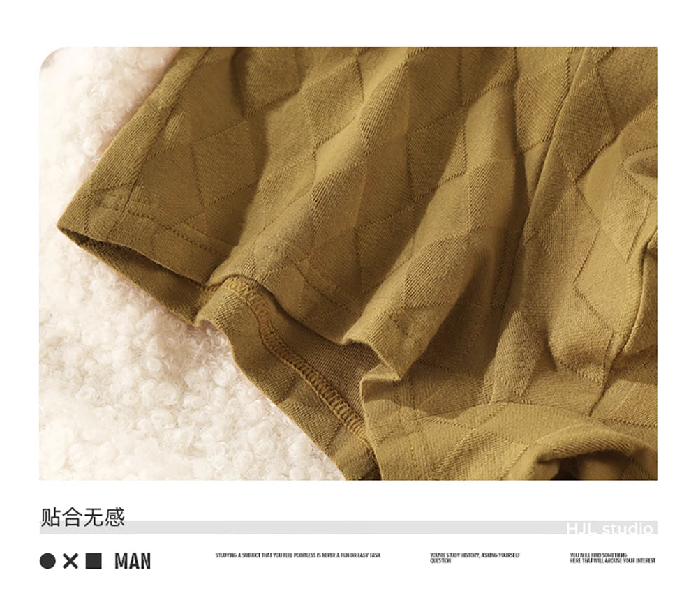 3 Teile/paket 100% Baumwolle Solide Raute Unterwäsche Atmungsaktive Antibakterielle Mesh Schritt Boxer Mann Hohe Elastische Wiast Männer der Höschen