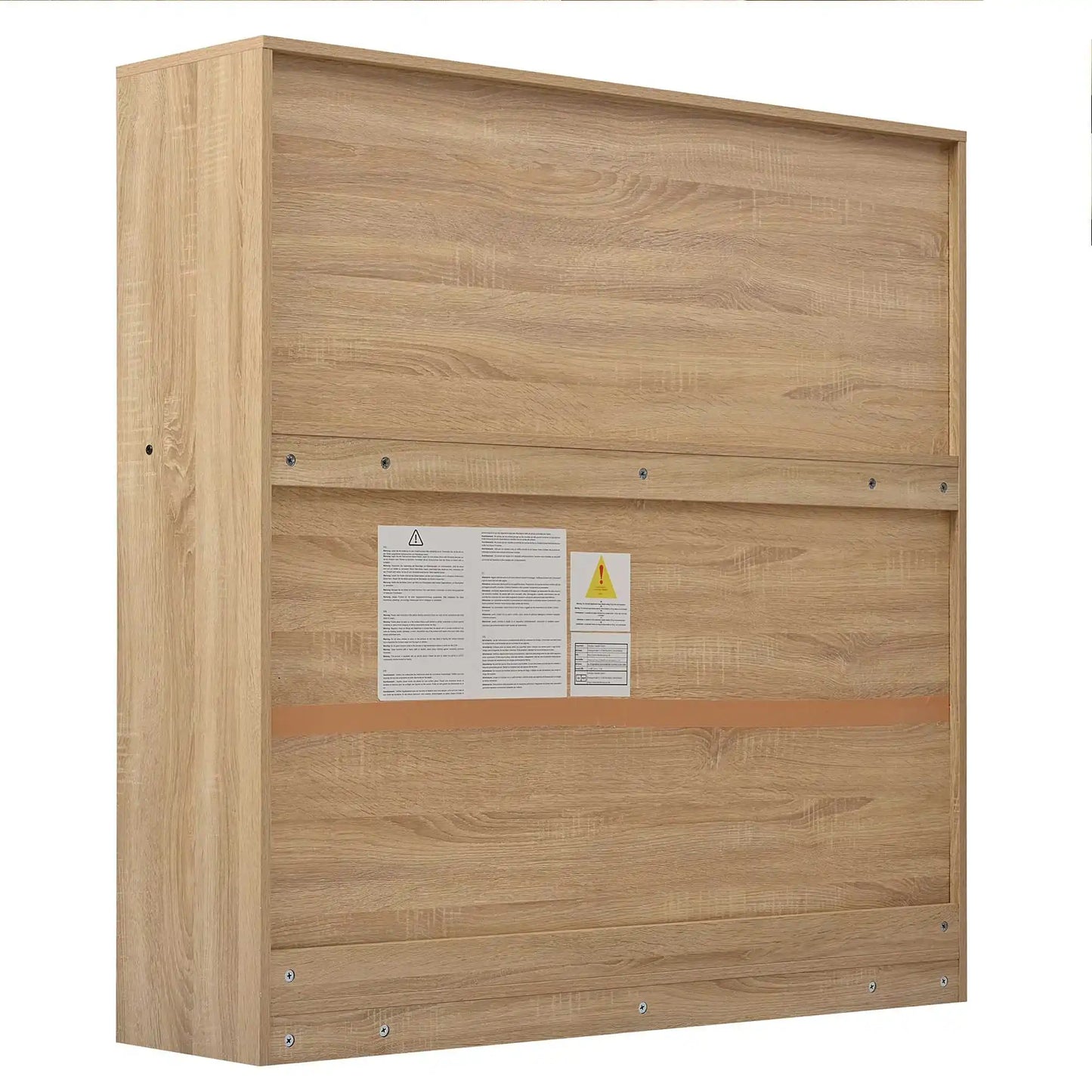 Computertisch Bücherregal-Tisch Schranktisch Arbeitstisch Schrank Schreibtisch Naturfarbe 120 cm (ohne Hocker)