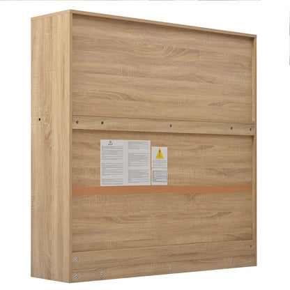 Computertisch Bücherregal-Tisch Schranktisch Arbeitstisch Schrank Schreibtisch Naturfarbe 120 cm (ohne Hocker)