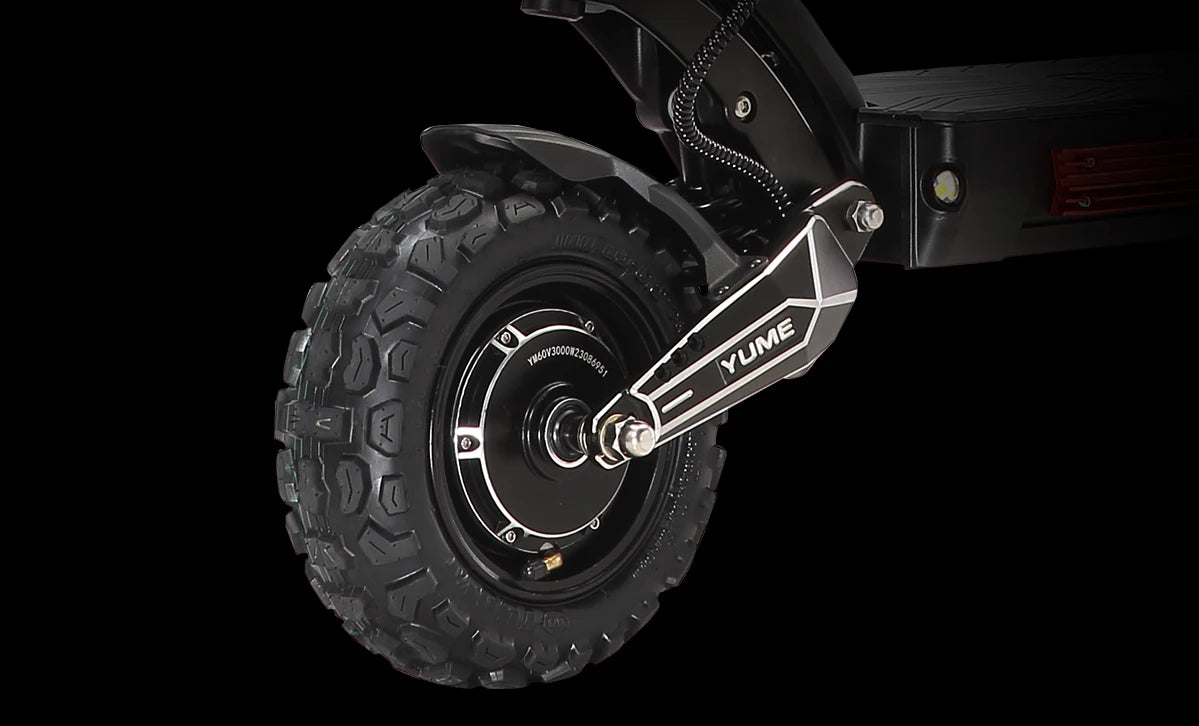 YUME Raptor 2*3000W Dual Motor Electric Scooter Adult Foldable Off Road Electric Scooter 60V-30AH Max Speed 85KM/H.