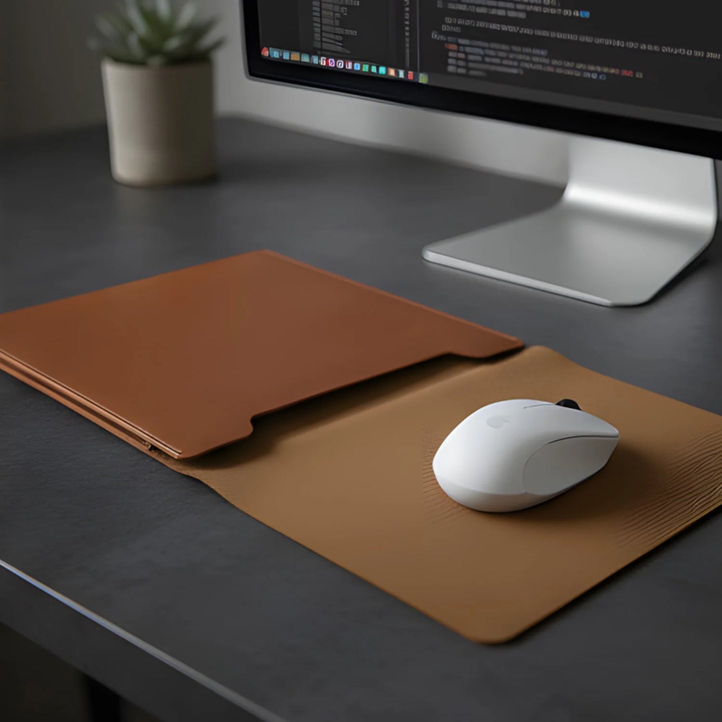 14-16 inch PU Leather Laptop Sleeve Bag Protective Case Cover Laptop Sleeve Case for MacBook Air 15 2023-2025 Pro 16 2021-2024.