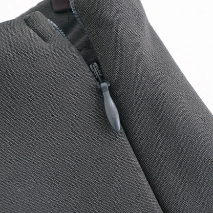 TRAF Shorts for Women Fashion Autumn Winter New Comfortable Casual Solid Color Side Zip Middle-waisted A-line Culotte Skirt Pant