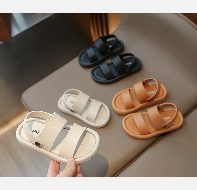 Toddlers Boys Girls Sandals Summer New Children Casual Beach Shoes Kids Fashion Sandals Anti-sliperry Soft-soled Sports Sandals.