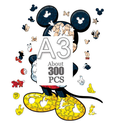 Cartoon animal wooden puzzle Film elements figure Popular classics wood jigsaws for adult kids Educational toy.