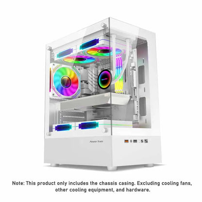 Power Train Illusionary Realm Computer Case M-ATX/Mini-ITX Desktop Game Chassis ATX Power Supply Support 240 Water Cooler