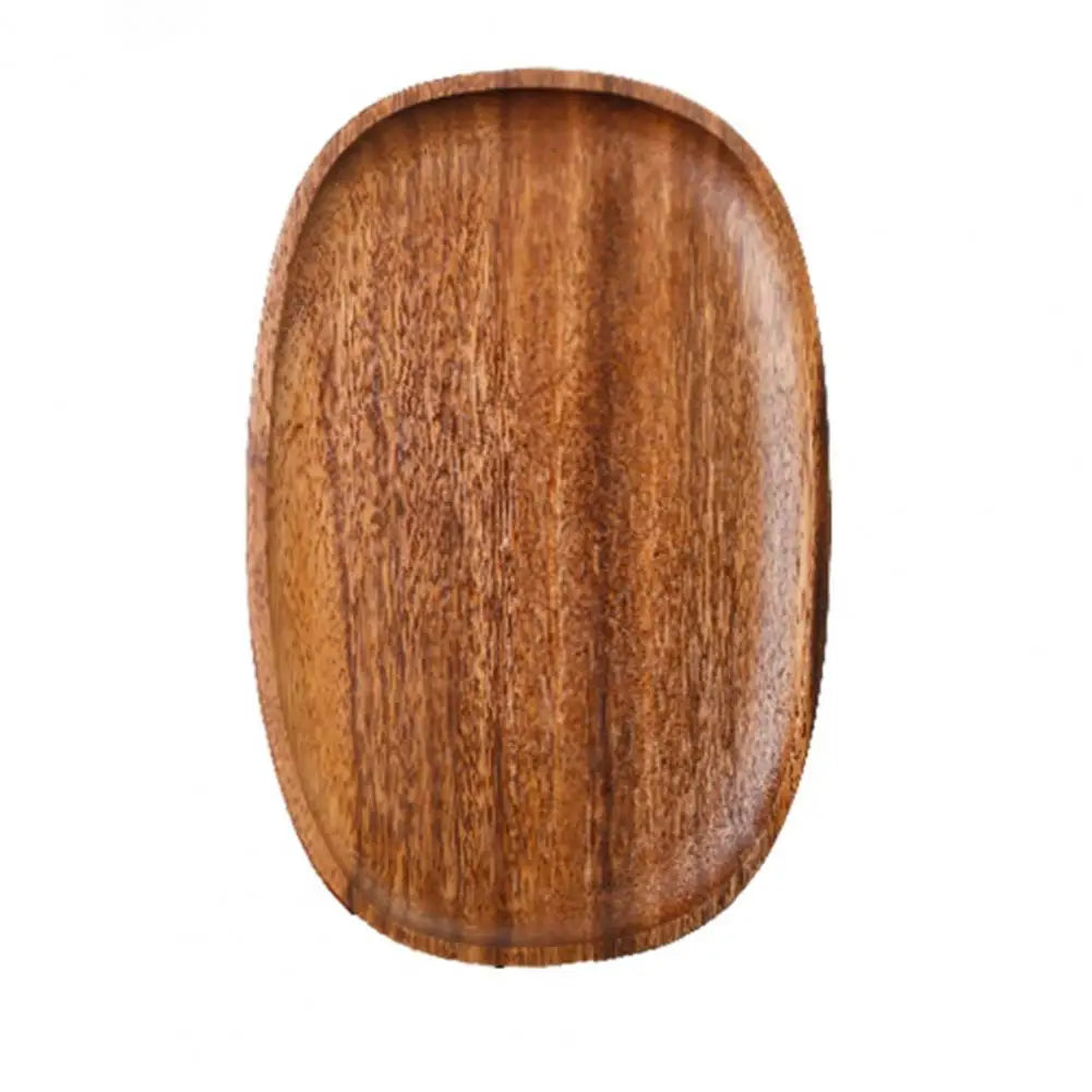 Natural Wooden Tray Retro Plate Fruit Snacks Food Storage Trays Hotel Home Serving Tray Decorate Supplies.