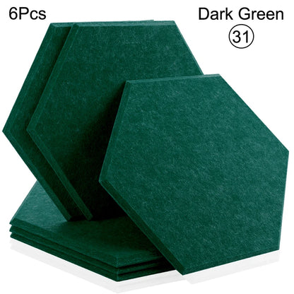 Sound Absorbing Wall Panels Hexagon 6 Pcs Bedroom Acoustic Insulation Sound-absorbing Panels Decor Acoustic Absorption Panel