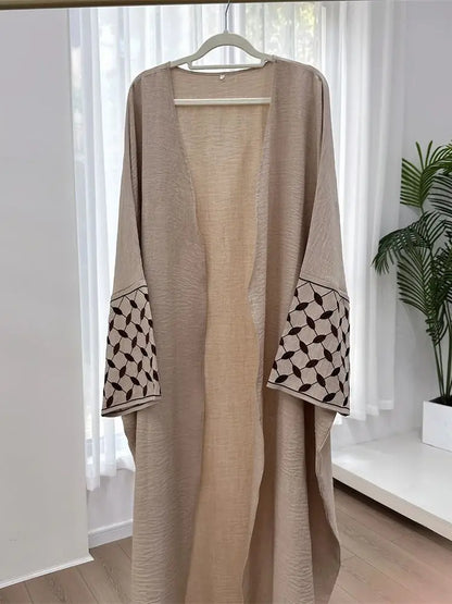 Open Muslim Kimono Abaya Dubai Elegant Kaftan Modest Dress Abayas For Women Islam Caftan Marocain Robe Arabe Femme Musulmane