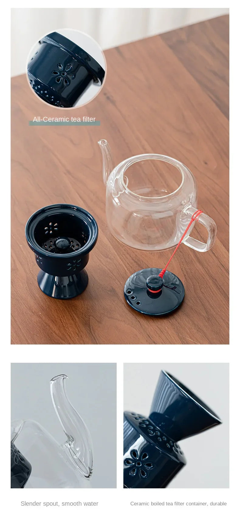 220V High-Temperature Resistant Electric Tea Stove & Tea Kettle Set for Home Use A